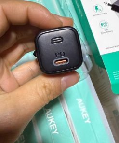 Sạc nhanh iphone 12 Aukey Omnia OMNIA USB-C PD 20W PA-B1 (Đen)