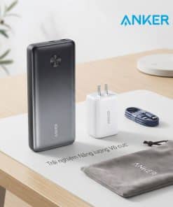 Pin dự phòng Anker 25600mAh A1291 sạc nhanh 87W - kèm củ sạc 65w + cáp C to C